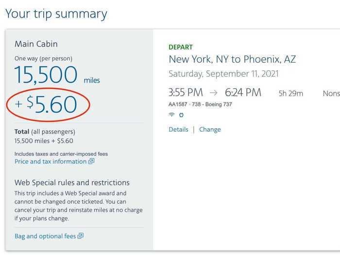 The perk will also apply to mileage award tickets, even if only the taxes are paid using the card. If travelers are booking flights with a travel credit, they can also get the coverage by paying as little as $.01 using the card.