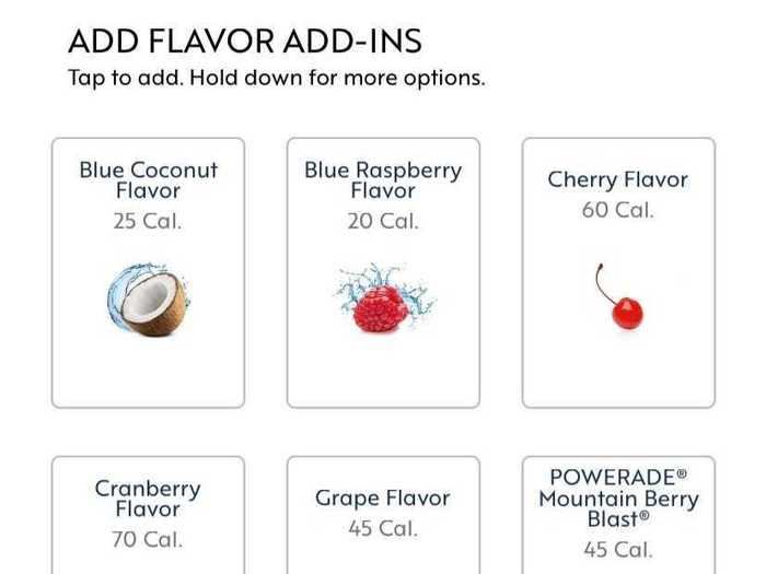 There are so many options to add to a drink that it