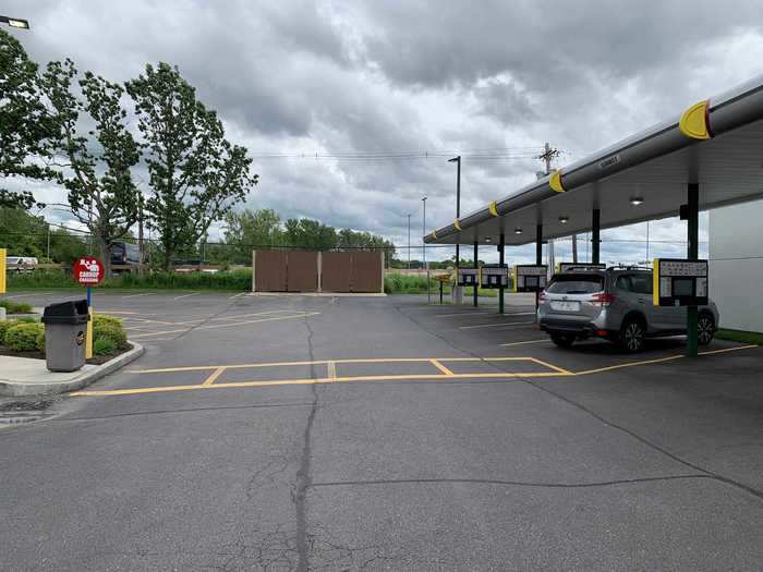 The drive-in section is just across the parking lot from the entrance.