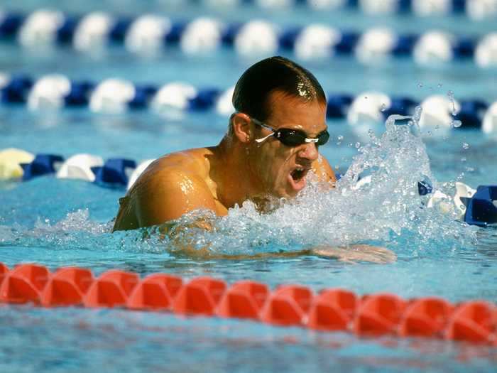 Matthew Biondi is another American swimmer with 11 Olympic medals around his neck.