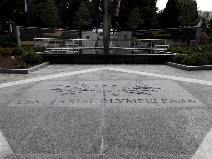 Centennial Olympic Park, the site of the infamous bombing that marred the 