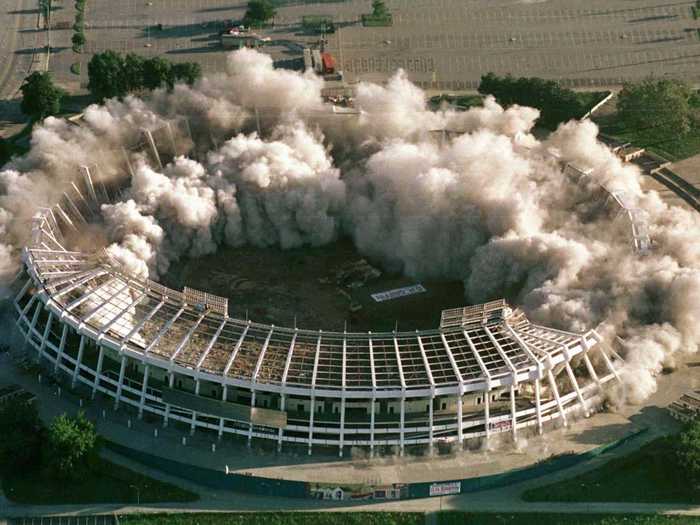 The 1996 Summer Olympics were held in Atlanta. After the games, they demolished the old Atlanta-Fulton County Stadium, where the Braves had played since 1966.