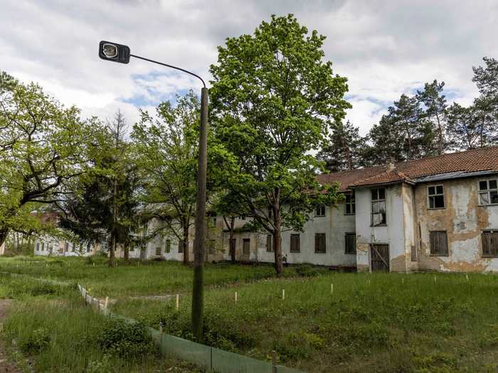 The Olympic Village still stands, almost untouched.