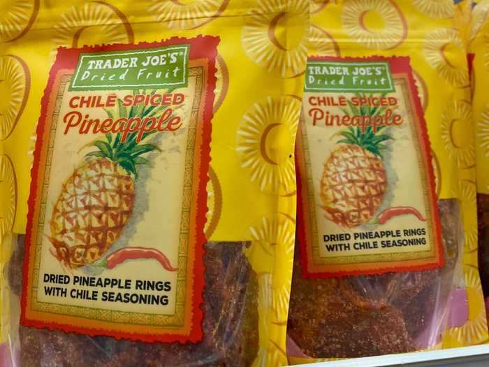 These dried pineapple rings have a nice kick.