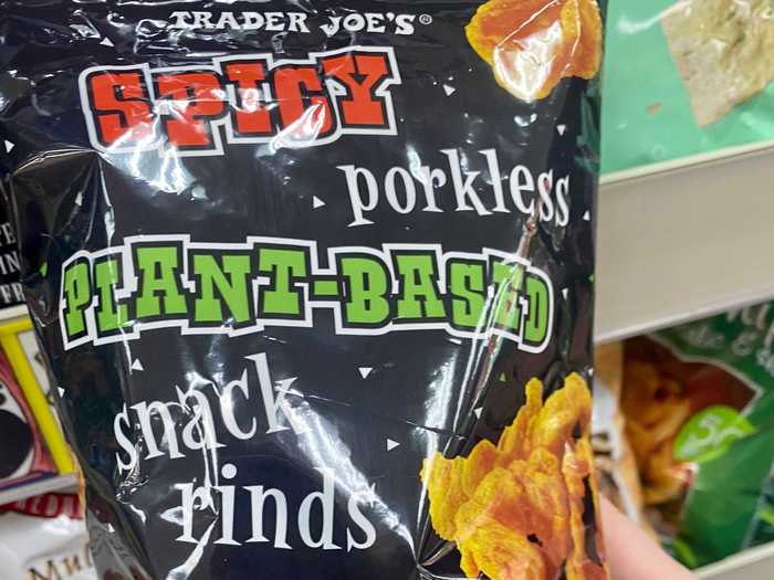 I can never pass up these plant-based "pork" rinds.