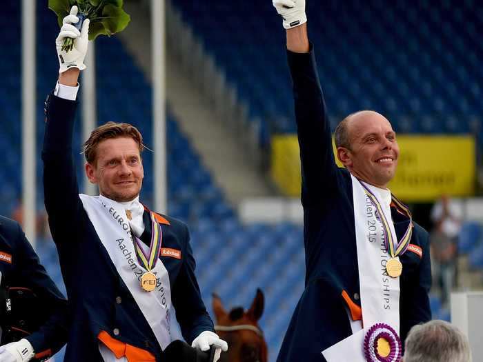 Dutch couple Edward Gal and Hans Peter Minderhoud will both compete in dressage, representing the Netherlands.