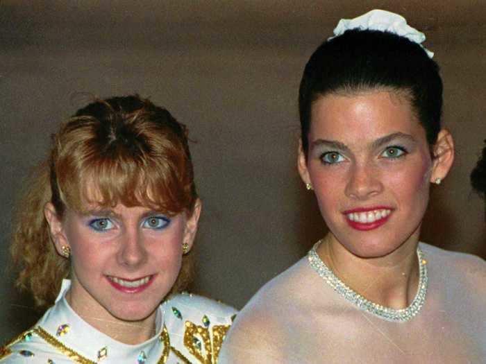 Ice skater Tonya Harding was banned from the sport after her ex-husband planned an attack on her competitor, Nancy Kerrigan, in an effort to crush her Olympic dreams.