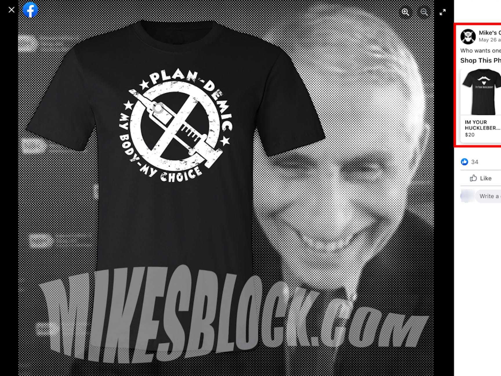 Militia anti-vaxx t-shirt