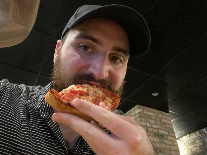 When I took my first bite of the pizza, I loved the crunchiness of the crust, but something was lacking.