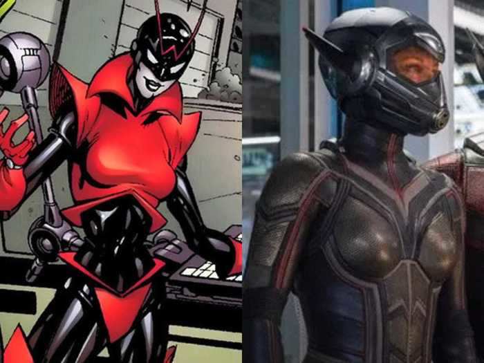 In the comics, Hope Pym is the villain known as the Red Queen. In the MCU, Hope van Dyne takes on the superhero mantle of the Wasp from her mother, and is played by Evangeline Lilly.