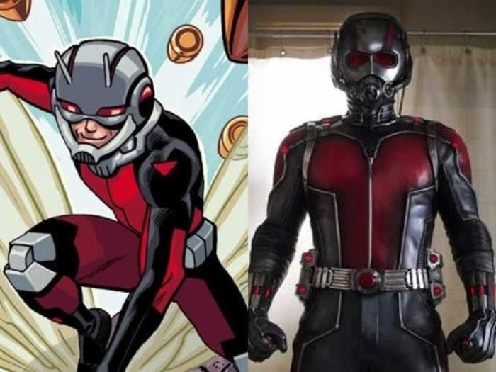 The Scott Lang version of Ant-Man, played by Paul Rudd, is remarkably similar to the comics.