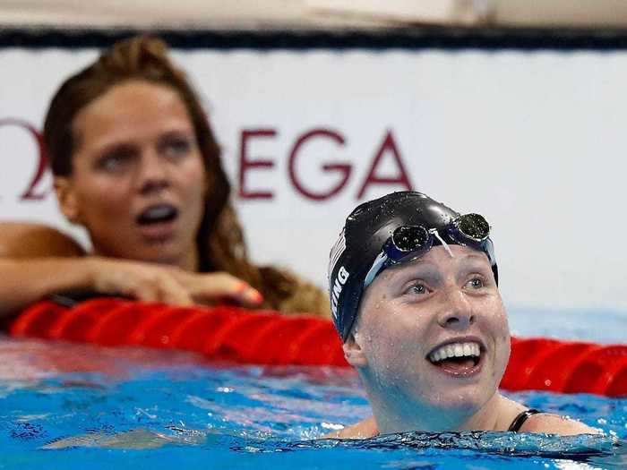 Lilly King became a breakout star for taking on Russian rival Yuliya Yefimova, who had served a doping suspension, and won. King won two medals.