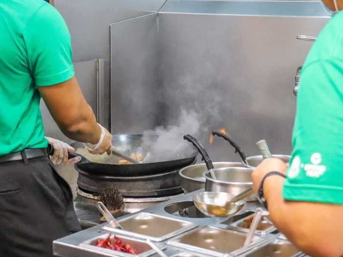 Panda Express says the myth remains even as some locations have an open chicken where patrons can see the food being cooked.