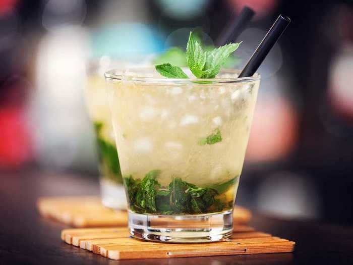 Mint juleps are super fresh.