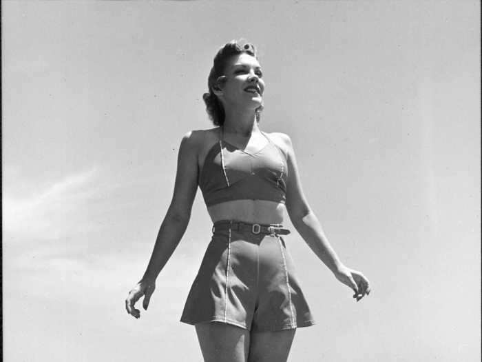 The ‘40s also featured the popularization of the bikini.