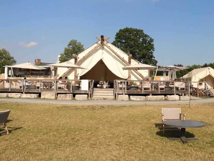 Every public "indoor" area of the resort is a tent, even the check-in area and restaurant.