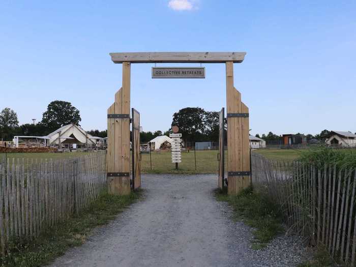 The resort had a welcoming feel at the entrance.