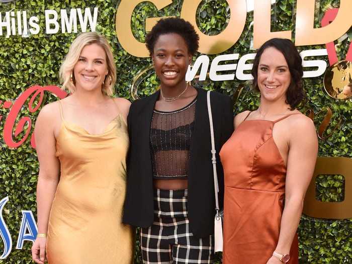 Water polo stars Kami Craig, Ashleigh Johnson, and Maggie Steffens all showed off their style at the 2020 Gold Meets Golden event.