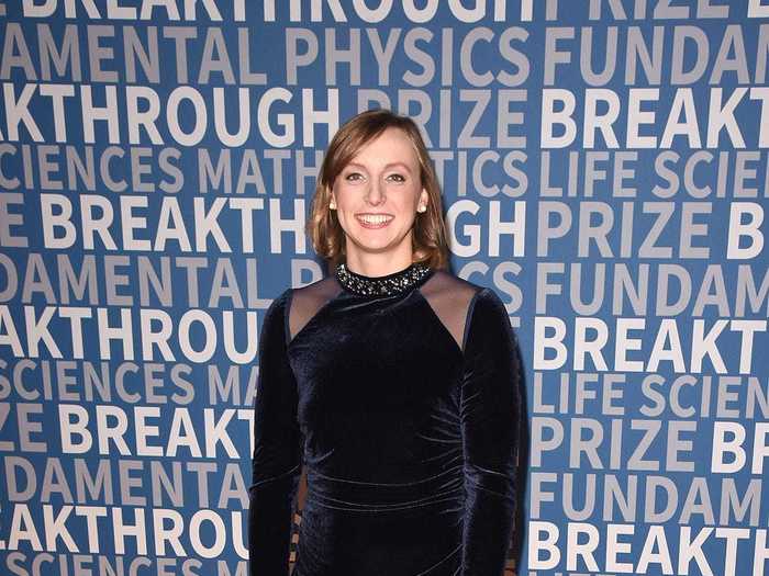 Swimmer Katie Ledecky hit a red carpet in a velvet gown months later.