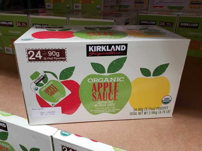 Kirkland organic applesauce pouches are an easy way for my kids to get more fruit in their diets.