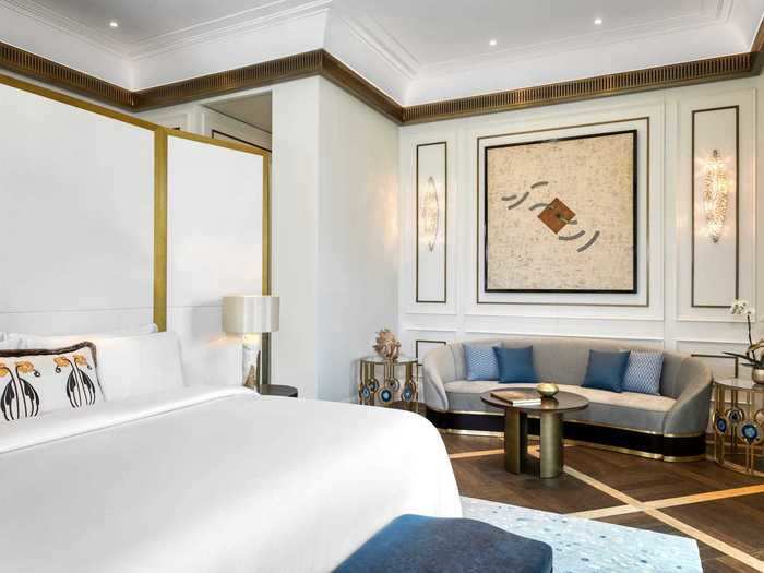 The hotel has 111 rooms and 19 suites, including the Maria Klotild Royal Suite. With a starting rate of $7,645 (6,450 euros) per night, this is the most expensive accommodation on offer, a hotel spokesperson told Insider.