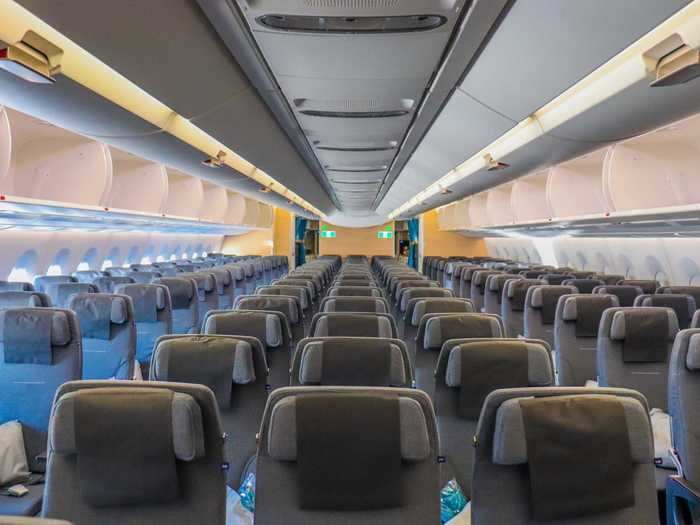 Economy class is spread across two cabins across 26 rows in a 3-3-3 configuration.