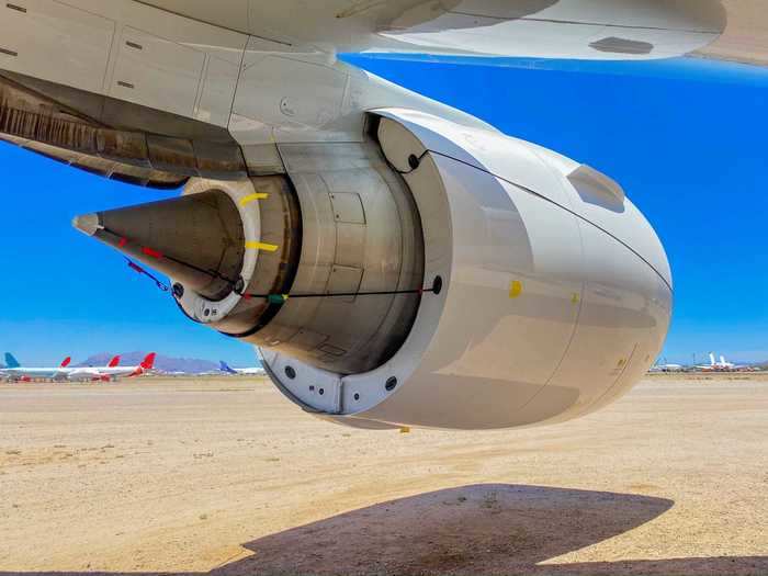 Mechanics are constantly checking on the aircraft while they are in storage to keep them ready for when they are eventually returned to flying service. Aircraft are checked every seven days, with each interval requiring a different type of inspection.