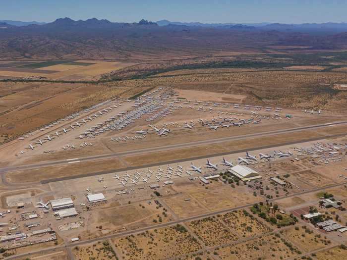 Ascent Aviation Services boasts the largest storage and maintenance facilities at Pinal Airpark in Marana, Arizona, roughly 90 miles south of Phoenix. At its peak, the firm received 400 aircraft between its Marana and Tucson, Arizona facilities, arriving at a rate of one per hour starting in March.