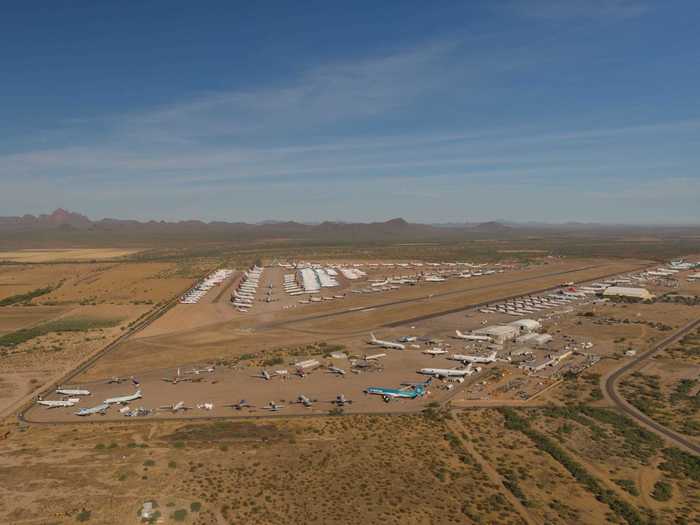 But even with US airlines taking back a lot of their stored planes, some facilities remain as crowded as they were at the beginning of the pandemic. Here