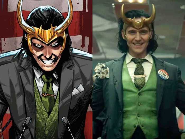 We also see a version of Loki from "Vote Loki" - called President Loki in the show - played by Tom Hiddleston.