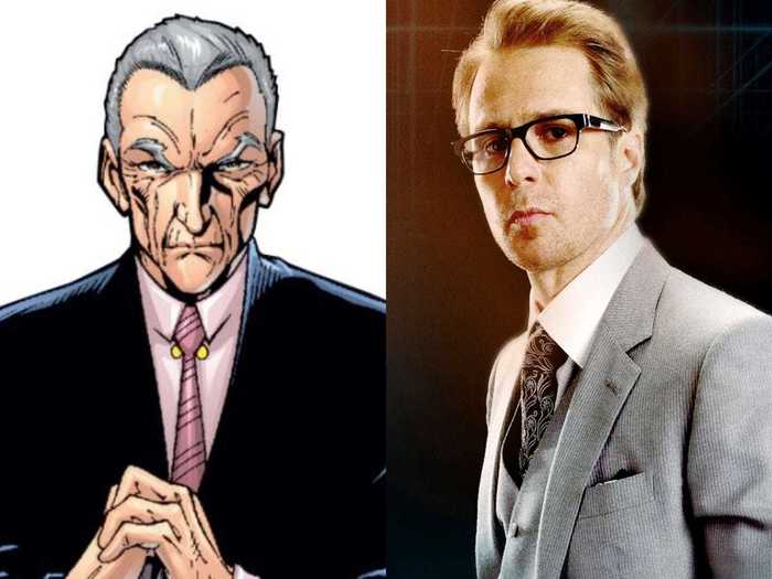 Sam Rockwell played a significantly younger version of Iron Man nemesis Justin Hammer in "Iron Man 2."