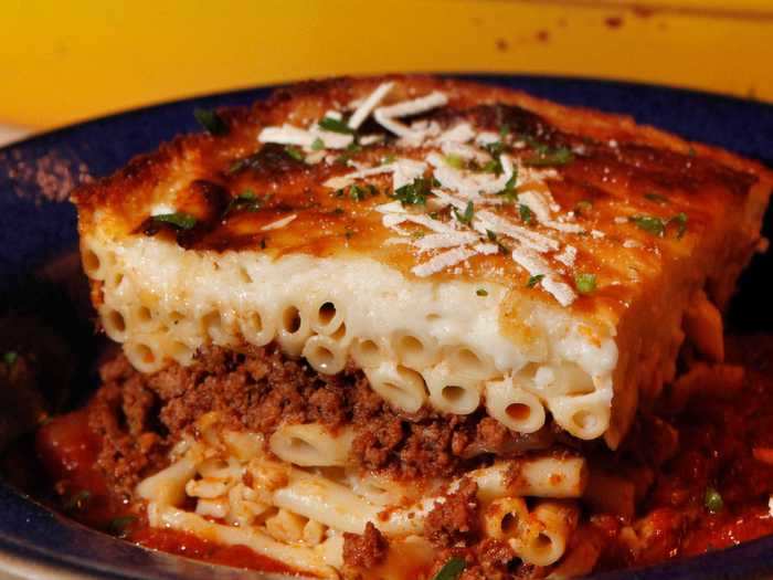 Pastitsio is a rich and delicious dish.