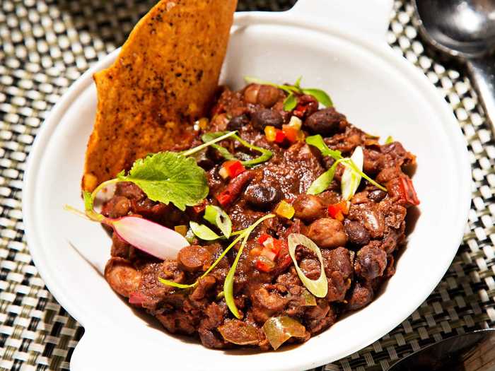 Ground-beef chili is a great meal.