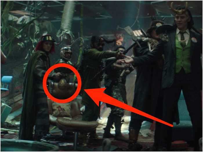 One of the Loki bandits uses a Fabergé egg as a weapon