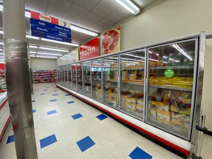 The frozen-food aisle was one of the smallest sections, which surprised me.