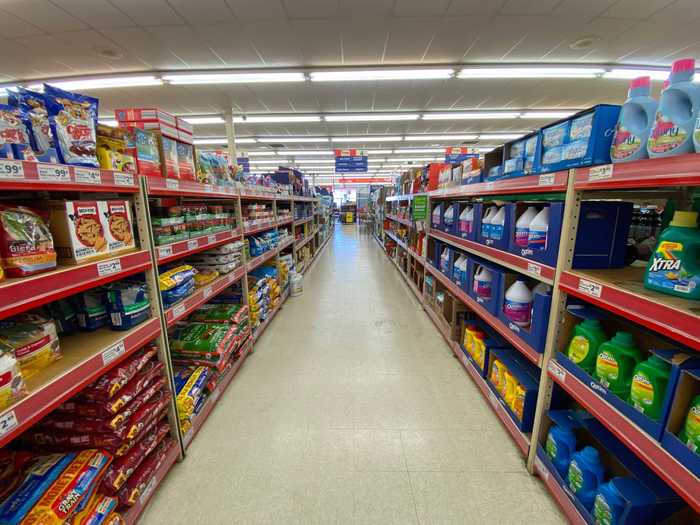 The store was also designed to have wider aisles.