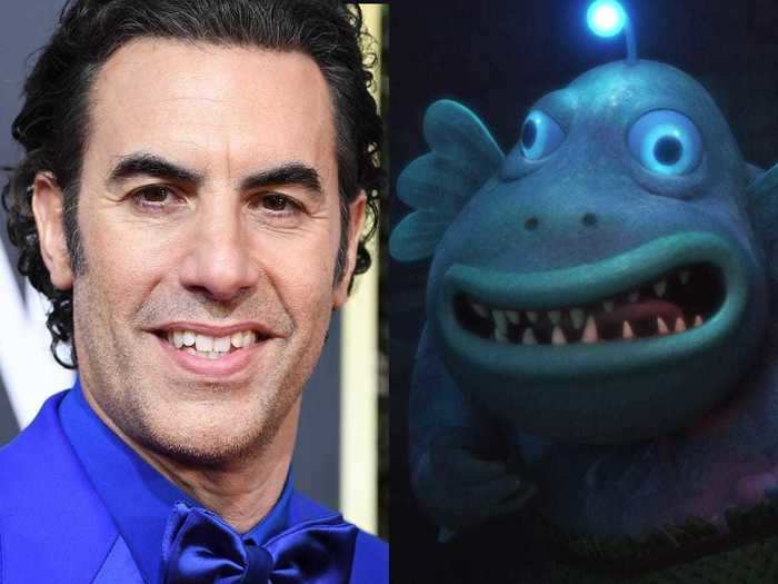 "Luca" character Ugo Paguro is voiced by Sacha Baron Cohen.