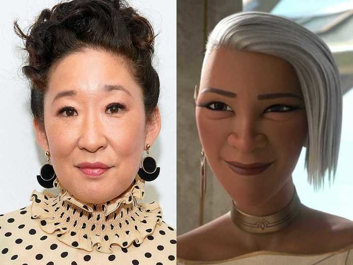 Sandra Oh on Raya voiced the regal Virana in "Raya."