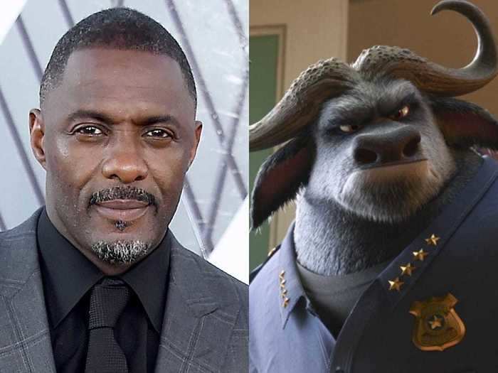 Idris Elba also lent his voice to Chief Bogo in "Zootopia."