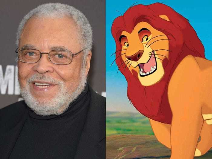 James Earl Jones voiced Mufasa in "The Lion King."