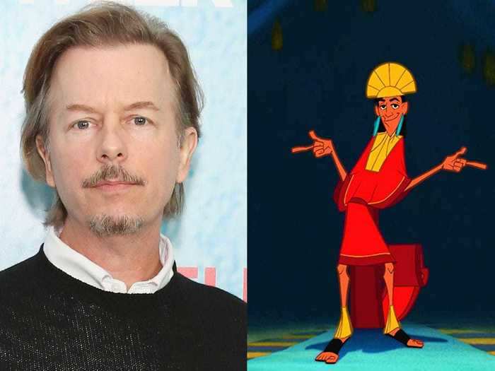 David Spade voiced the llama and human versions of Kuzco in "The Emperor