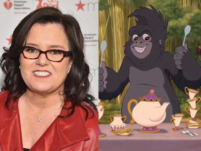 Terk in "Tarzan" was voiced by Rosie O