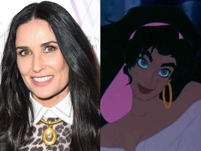 Demi Moore lent her voice to Esmeralda in "The Hunchback of Notre Dame."