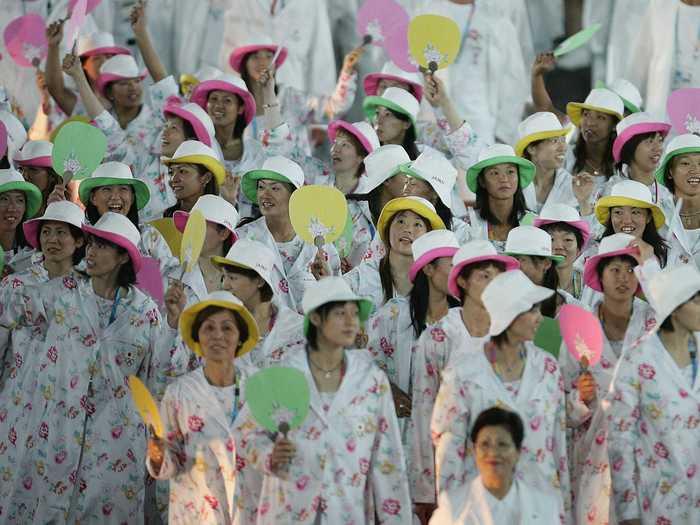 Japan got even more colorful at the 2004 Olympic Games in Athens.