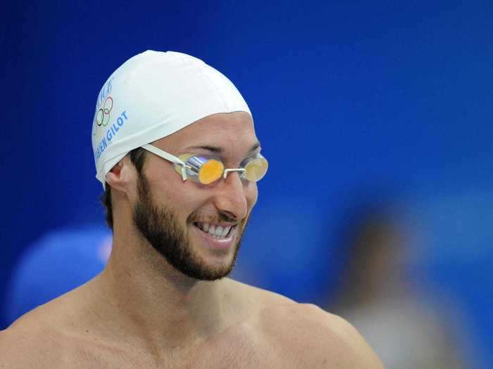 Fabien Gilot swam second for France.