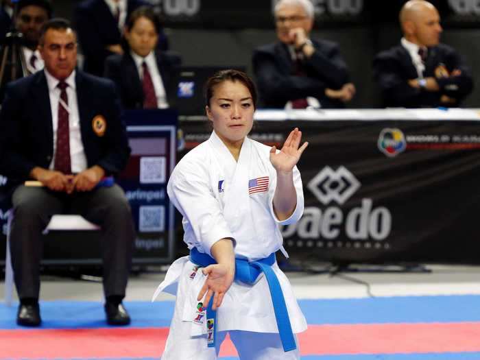 Sakura Kokumai of the US karate team sought support after she was verbally attacked for being Asian American.