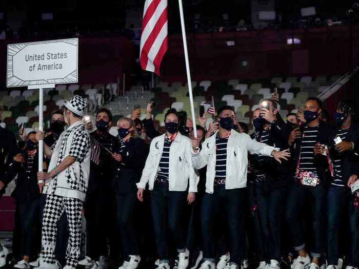 Once again outfitted by Ralph Lauren, Team USA was led by baseball