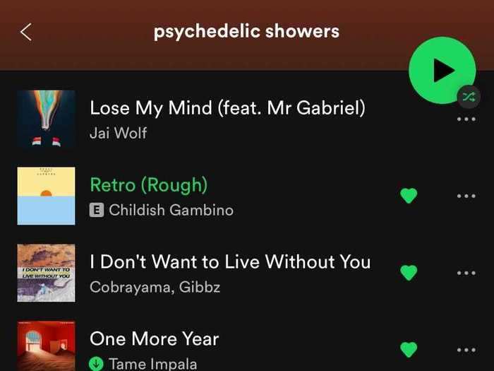 I made a psychedelic shower playlist for the occasion.