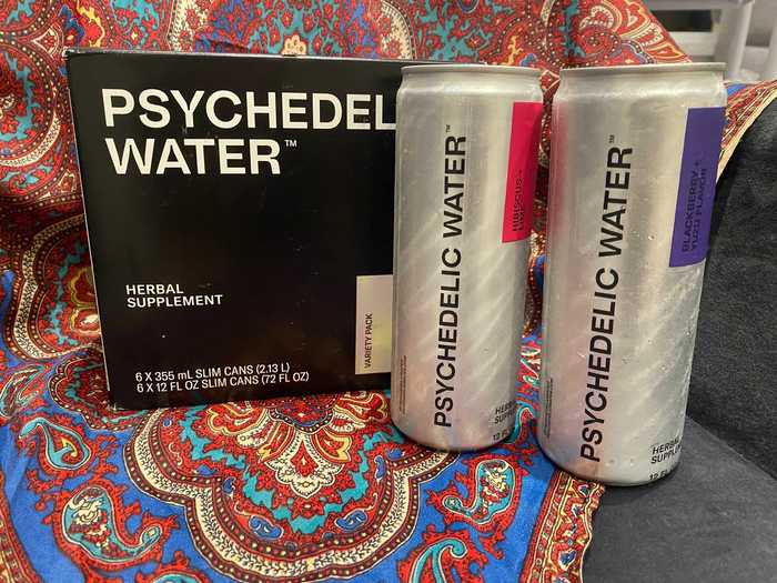 I sipped on a Psychedelic Water to boost my mood before a friend came to visit.