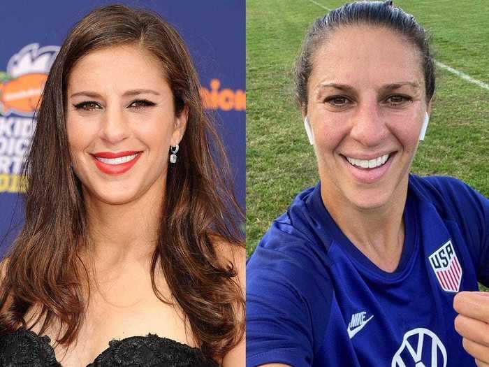 Carli Lloyd snapped a natural photo from the field that same month.